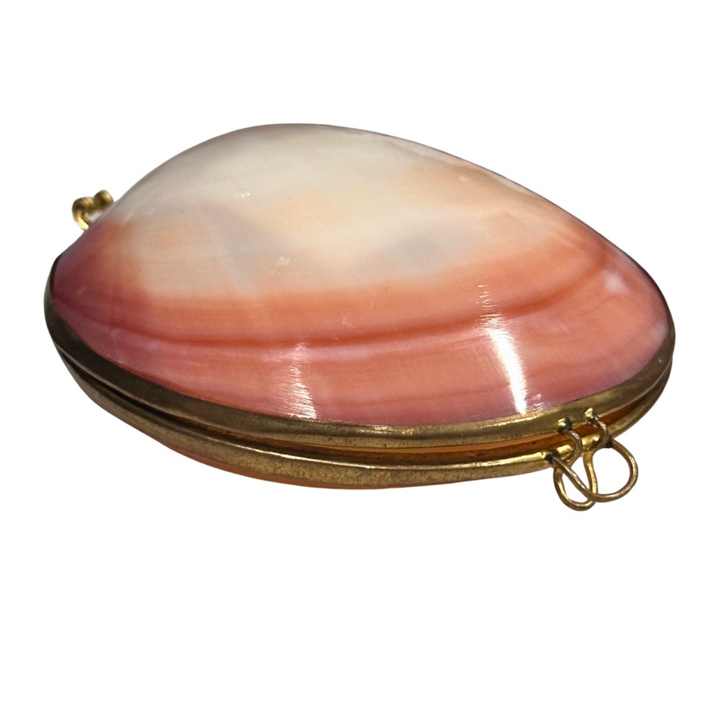 Vintage Filipino Tigerina Shell Trinket Box